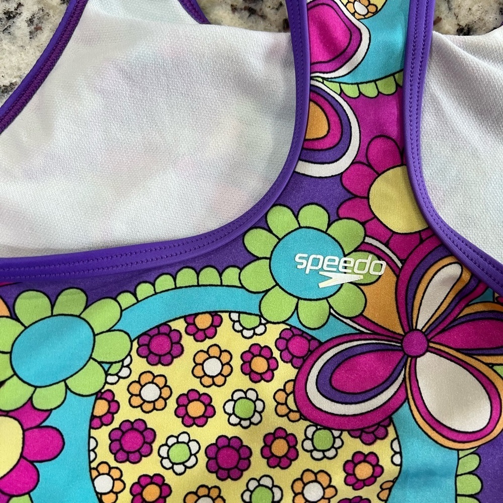Speedo Kids Colorful Floral Tank Top - Picture 4 of 4